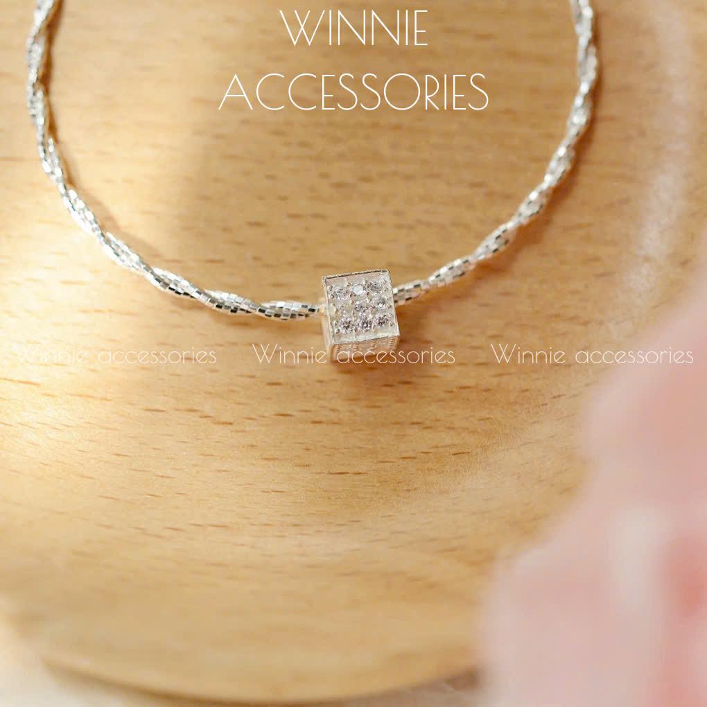 Charm Bạc S925 Xỏ Vuông