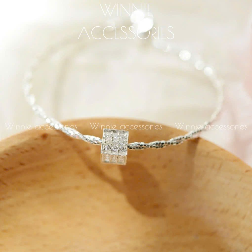 Charm Bạc S925 Xỏ Vuông