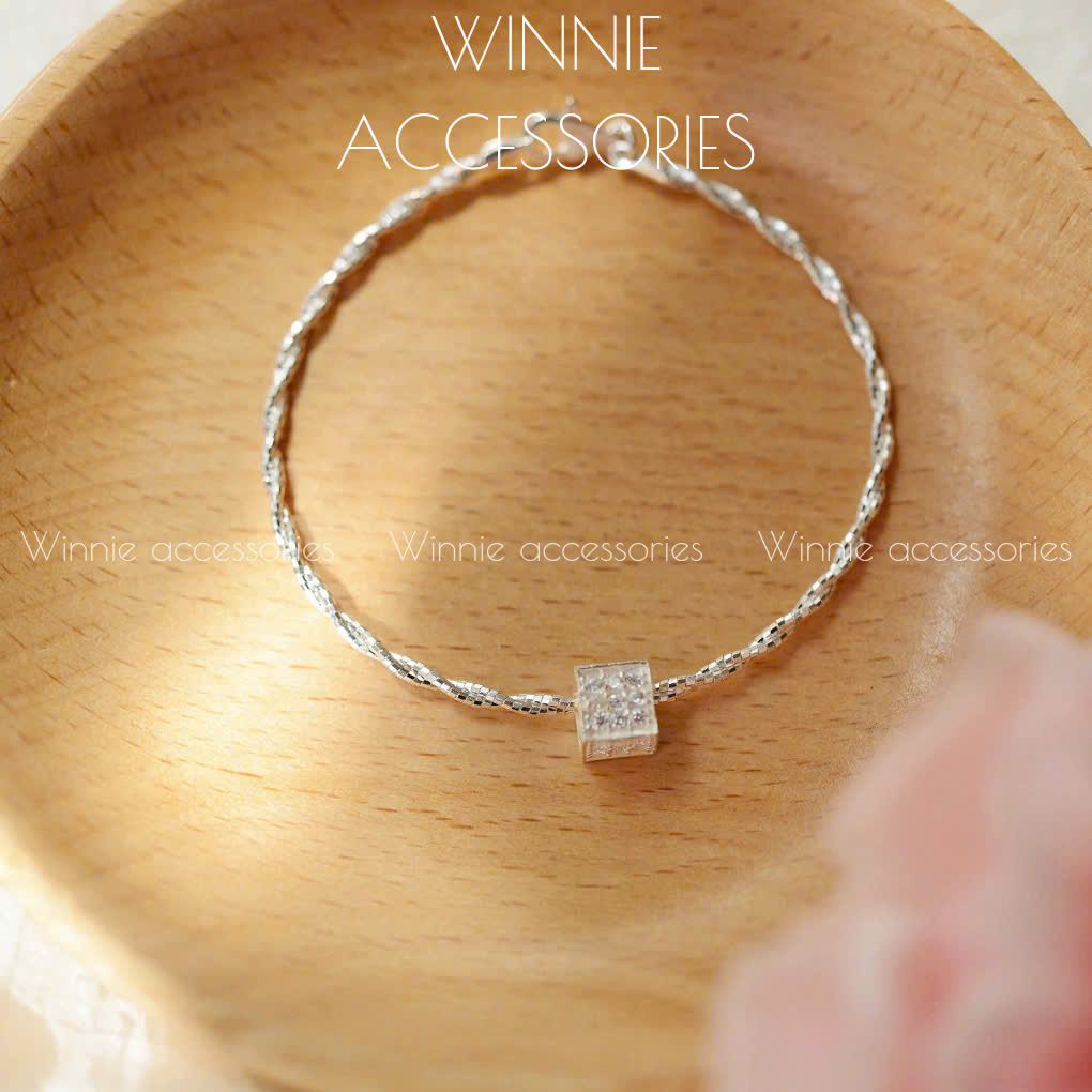 Charm Bạc S925 Xỏ Vuông