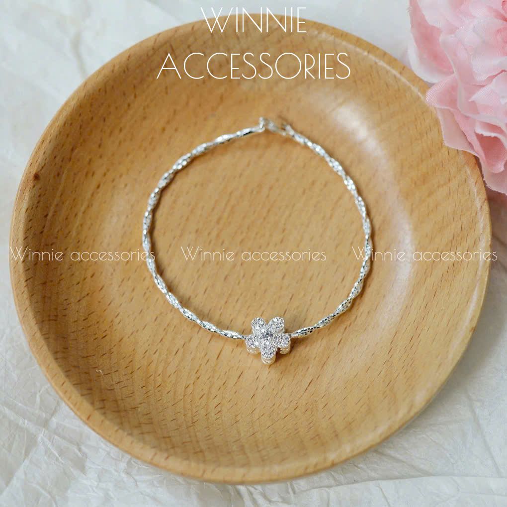 Charm Bạc S925 Xỏ Hoa Mai