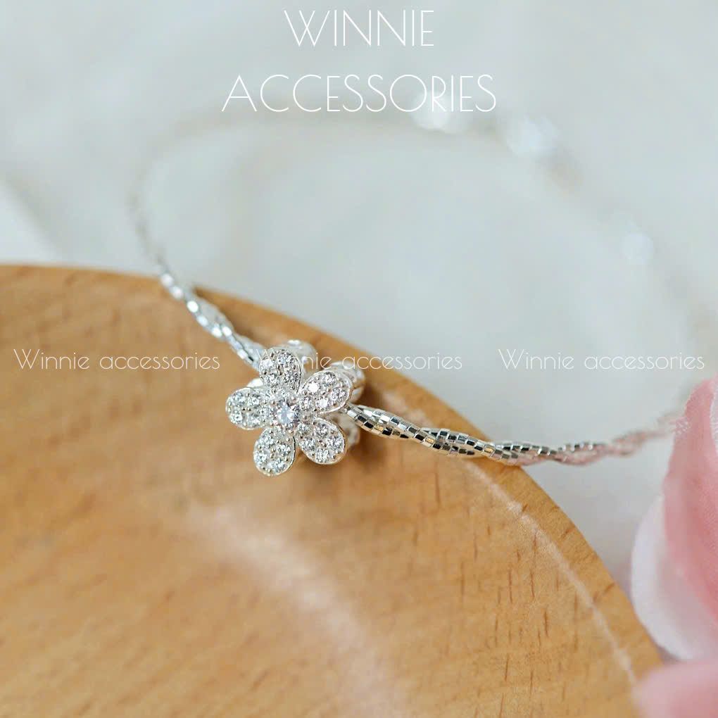 Charm Bạc S925 Xỏ Hoa Mai