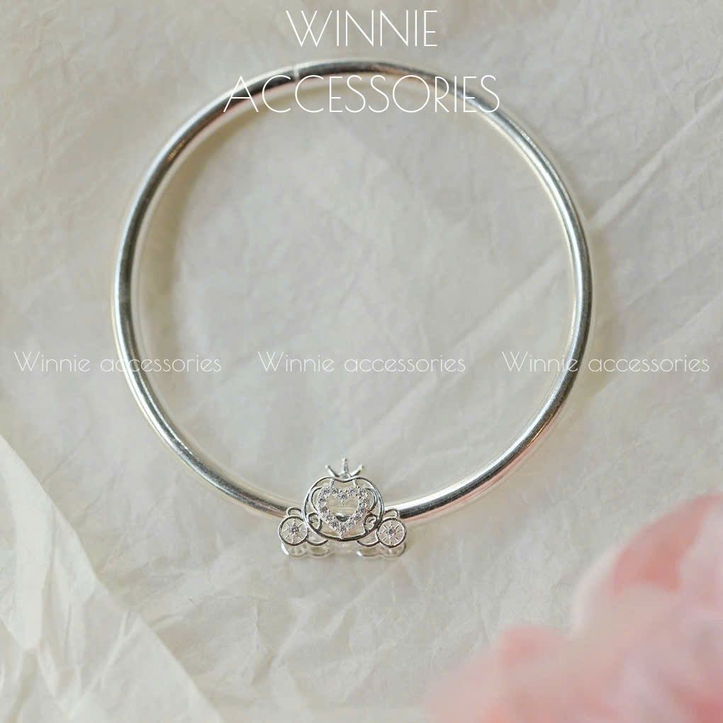 Charm Bạc S925 Xỏ Xe Bí Ngô