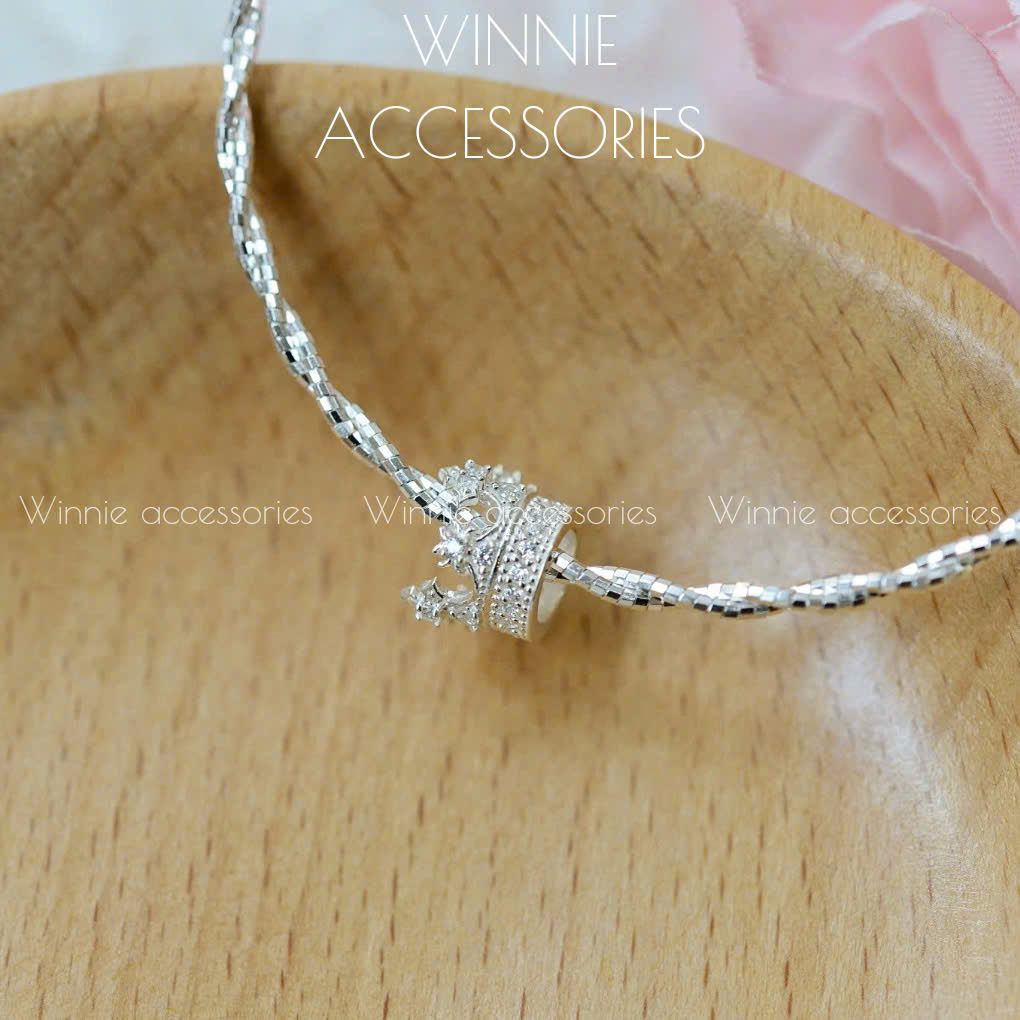 Charm Bạc S925 Xỏ Vương Miện lớn