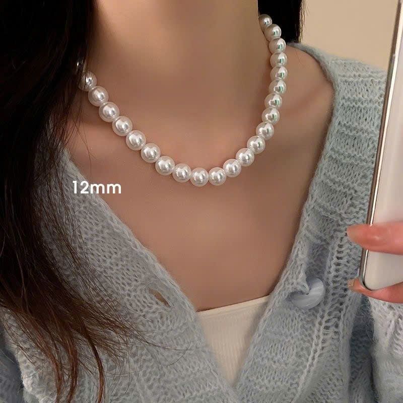 Dây chuyền Titan Ngọc trai trơn