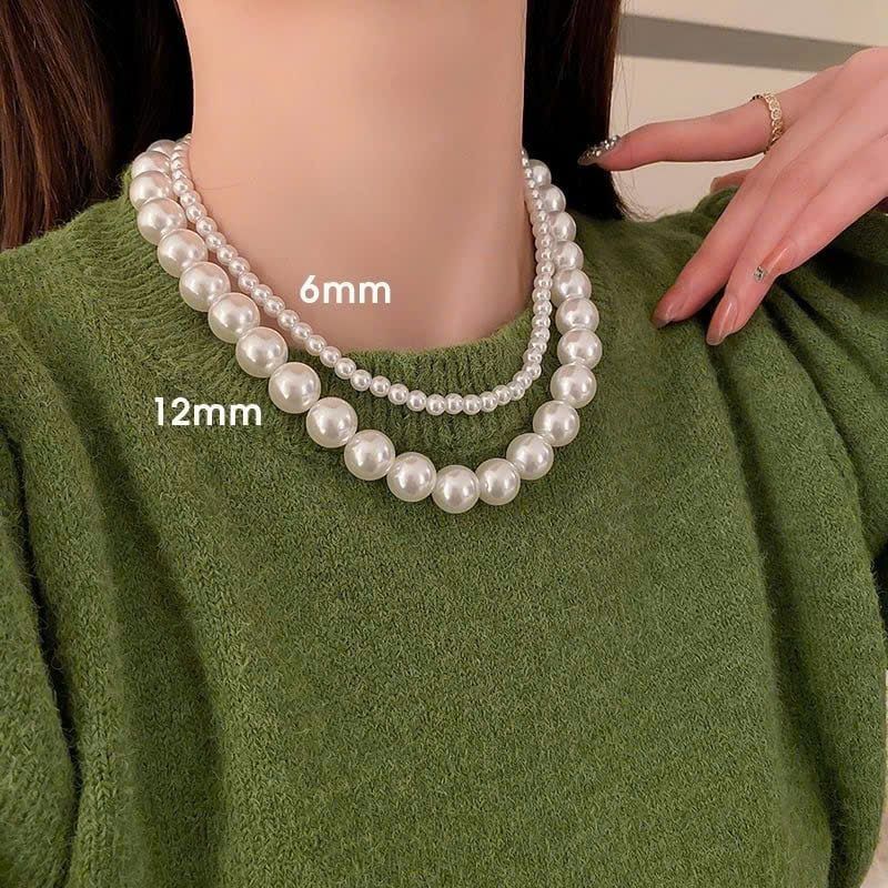 Dây chuyền Titan Ngọc trai trơn
