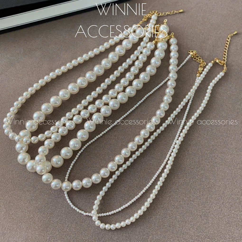 Dây chuyền Titan Ngọc trai trơn