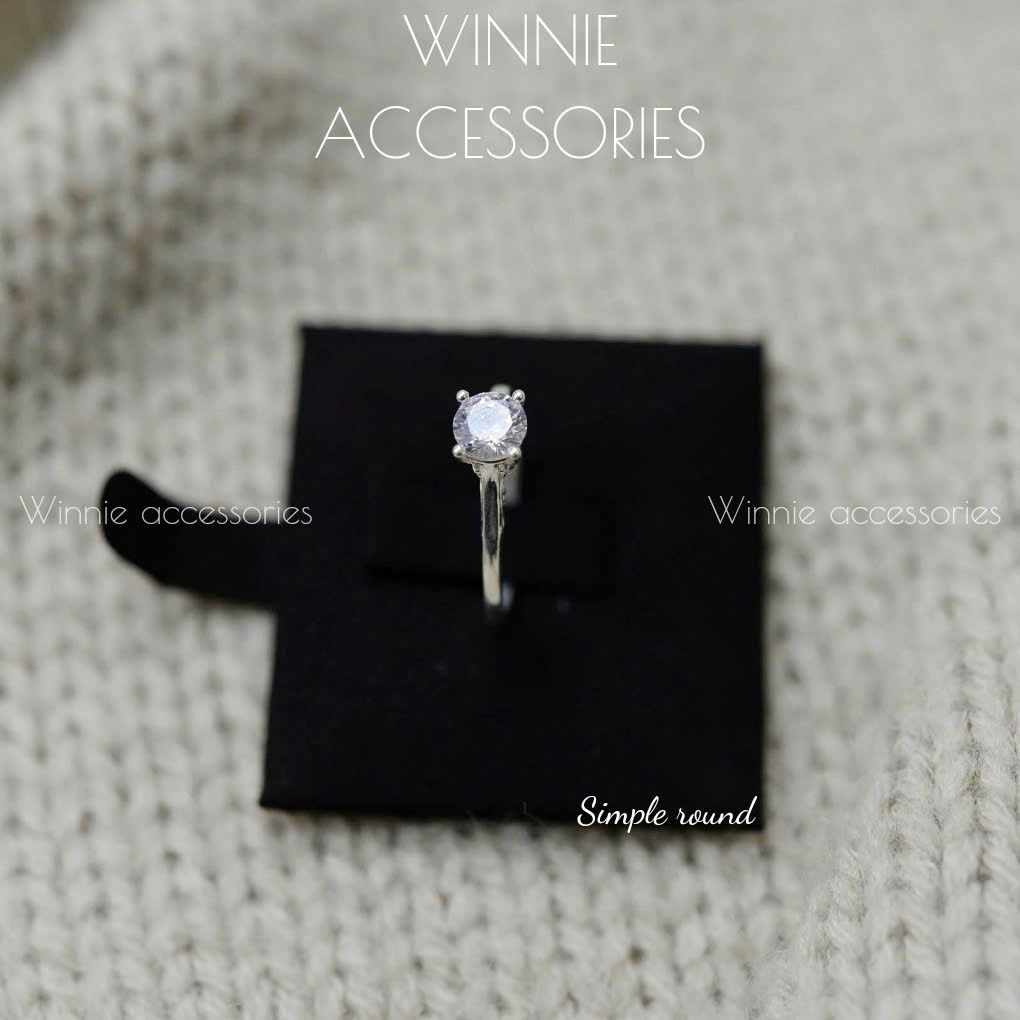 Nhẫn Bạc S925 Simple Round