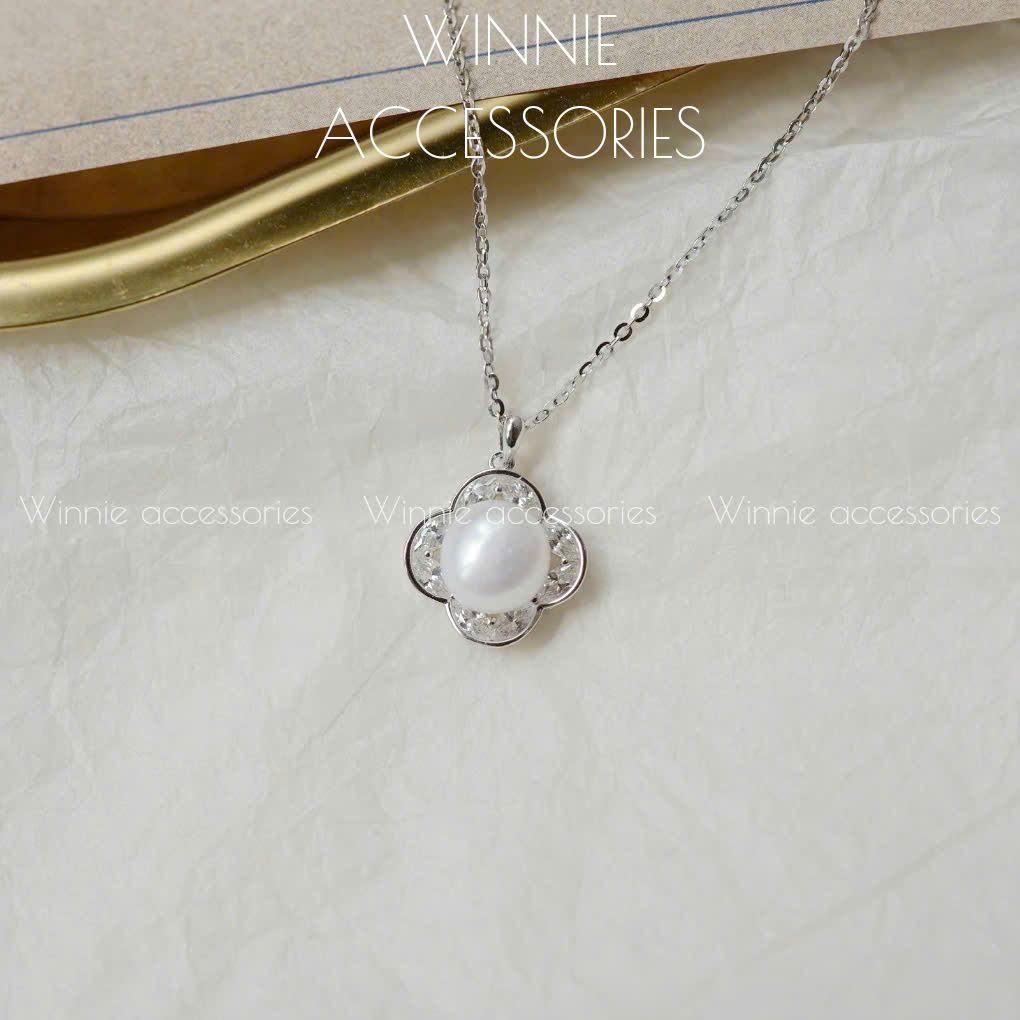 Dây chuyền Bạc S925 Clover Pearl