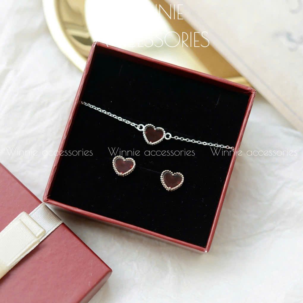 Lắc tay Bạc S925 Tim đỏ