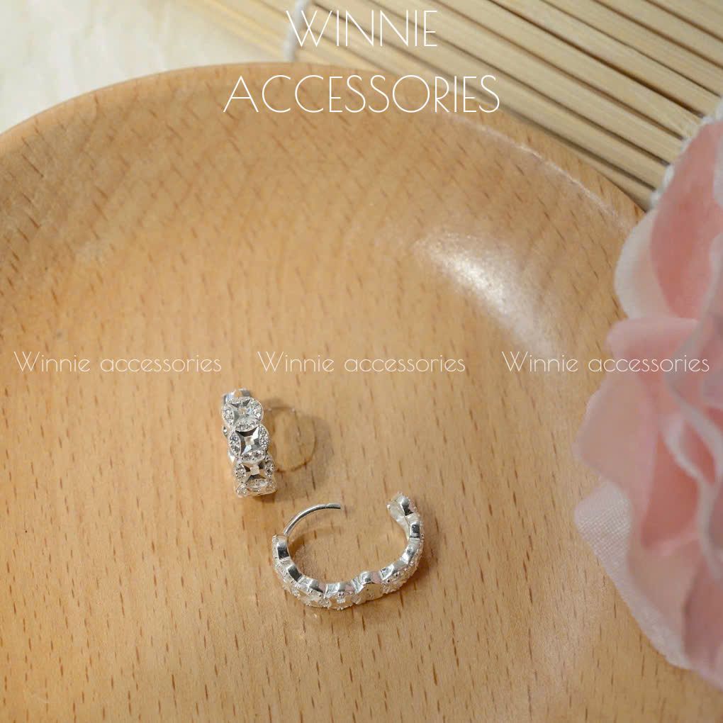 Hoa tai Bạc S925 Kim Tiền Cát Tường
