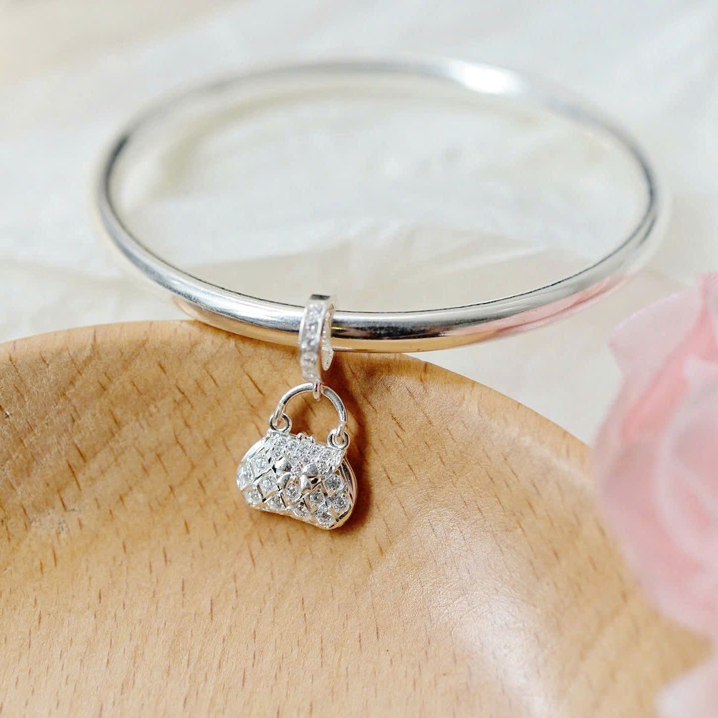 Charm Bạc S925 Túi Nơ