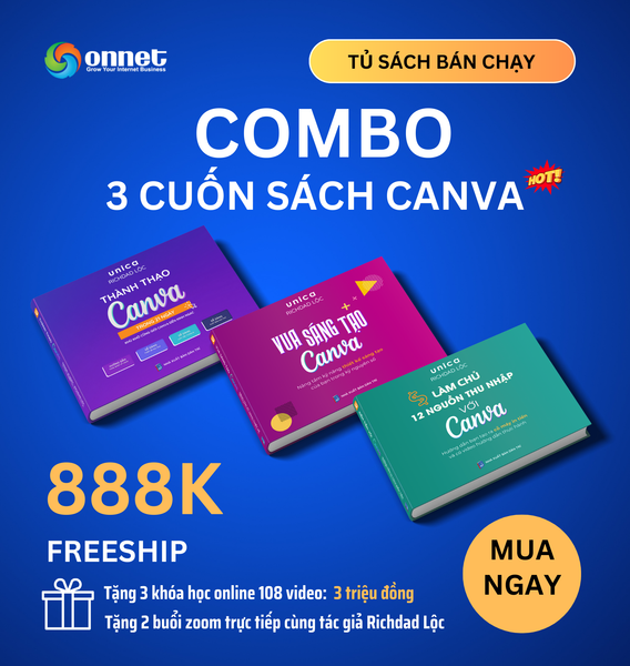 AT10012 - Bộ combo 3 cuốn sách Canva