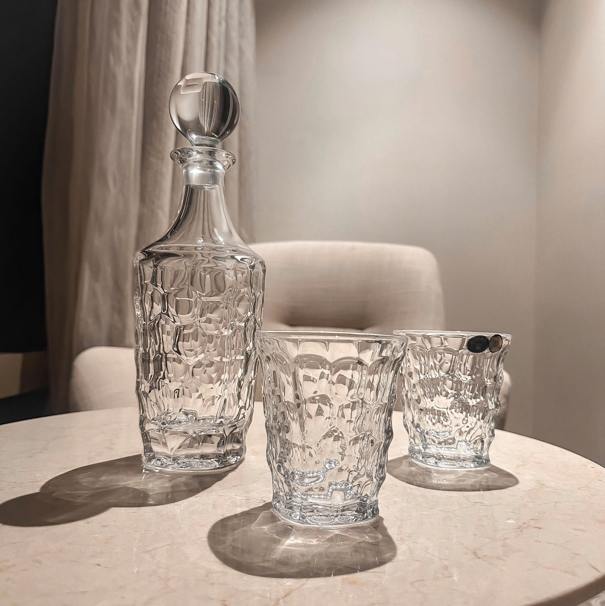 Bộ Bình Cốc Pha Lê Marble