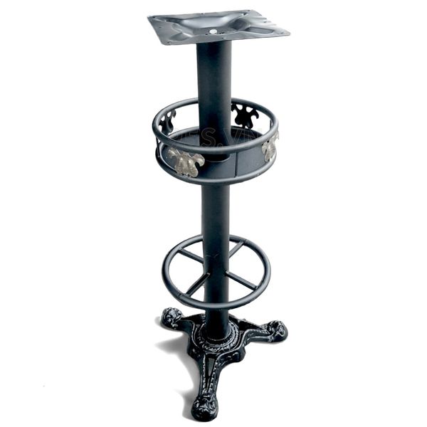 Chân Bàn Bar Cafe Có Giỏ Đế Gang Đúc 3 Chấu CBA22