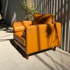 Sofa đơn LUCA Armchair bọc da phong cách Ý italia