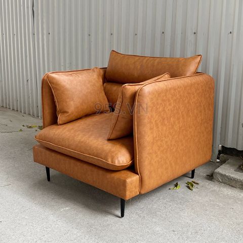 Sofa đơn NUBE bọc da phong cách Ý italia