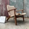 Ghế Armchair Đọc Sách Đan Dây CH25