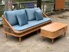 Sofa văng gỗ Dedar KBH - Sofa xuất khẩu