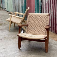 Ghế Armchair Đọc Sách Đan Dây CH25