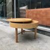 Bàn Trà Gỗ Mặt Tròn Xoay Turning Table