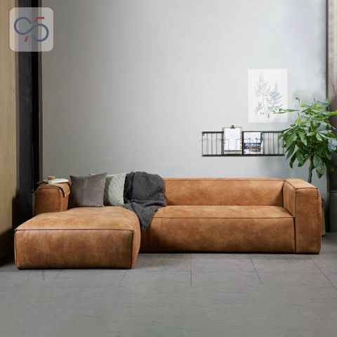 Sofa góc BEAN MODULAR bọc da phong cách Ý italia