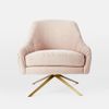 Ghế sofa đơn chân xoay phong cách Ý Roar & Rabbit Minotti