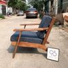 Ghế cafe Sofa đơn PLANK gỗ tự nhiên cao cấp