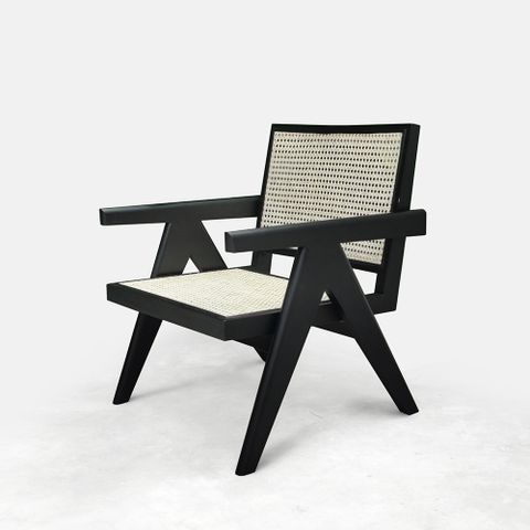 EASY ARMCHAIR - Ghế thư giãn PIERRE JEANNERET gỗ mây