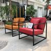 POLY ARMCHAIR - Sofa đơn bọc da khung sắt