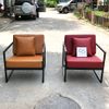 POLY ARMCHAIR - Sofa đơn bọc da khung sắt