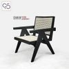 EASY ARMCHAIR - Ghế thư giãn PIERRE JEANNERET gỗ mây