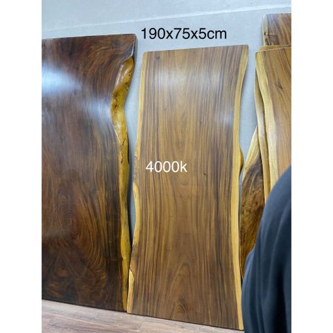 Bàn gỗ me tây nguyên tấm 190x75x5cm
