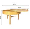 Bàn trà gỗ tròn xoay TURNING TABLE