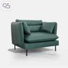 Sofa đơn NUBE bọc da phong cách Ý italia