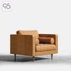 Sofa đơn LUCA Armchair bọc da phong cách Ý italia