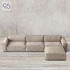 Sofa góc COMO MODULAR vải nỉ phong cách Ý italia