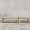 Sofa góc COMO MODULAR vải nỉ phong cách Ý italia