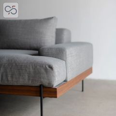 Sofa RIVERA văng nỉ khung gỗ phong cách Ý italia