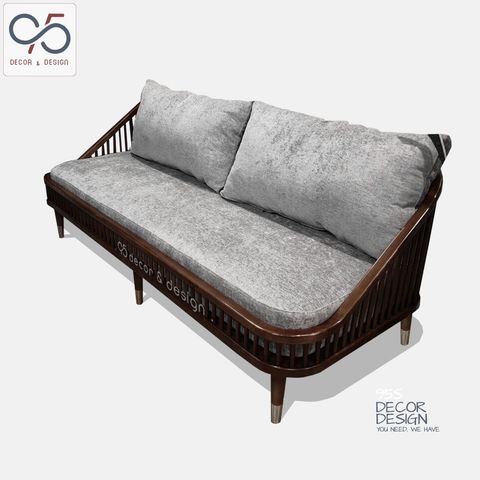 Sofa văng gỗ Dedar KBH - Sofa xuất khẩu