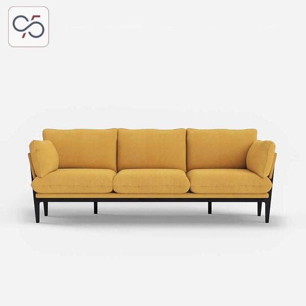 THE FLOYD sofa văng bọc vải nỉ chân sắt hiện đại