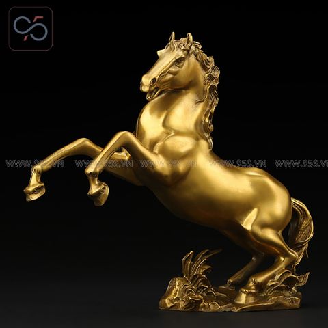 Tượng ngựa đồng ''Lộc Mã'' decor trang trí cao cấp