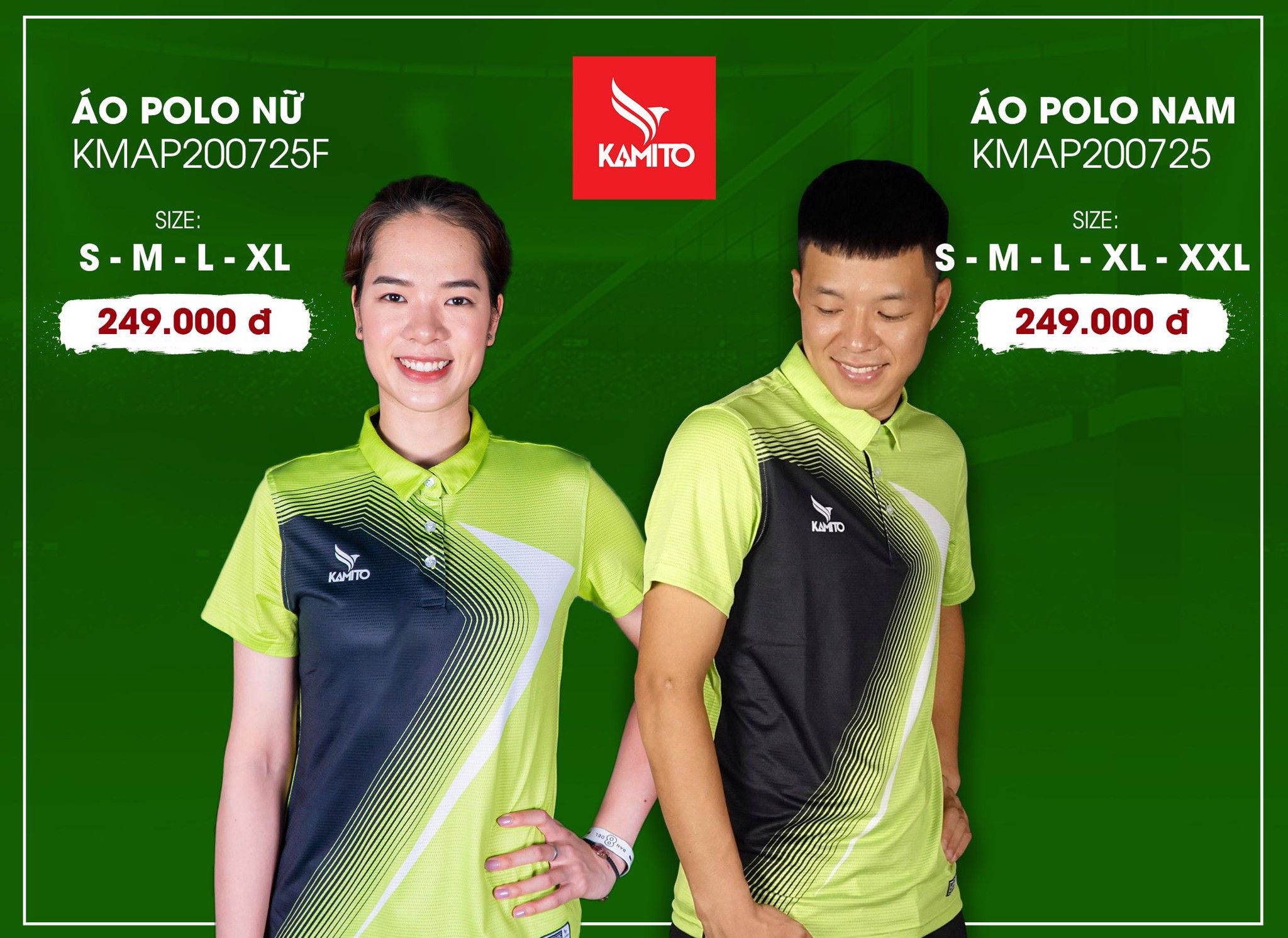 ÁO POLO NAM KMAP200725 XANH CHUỐI