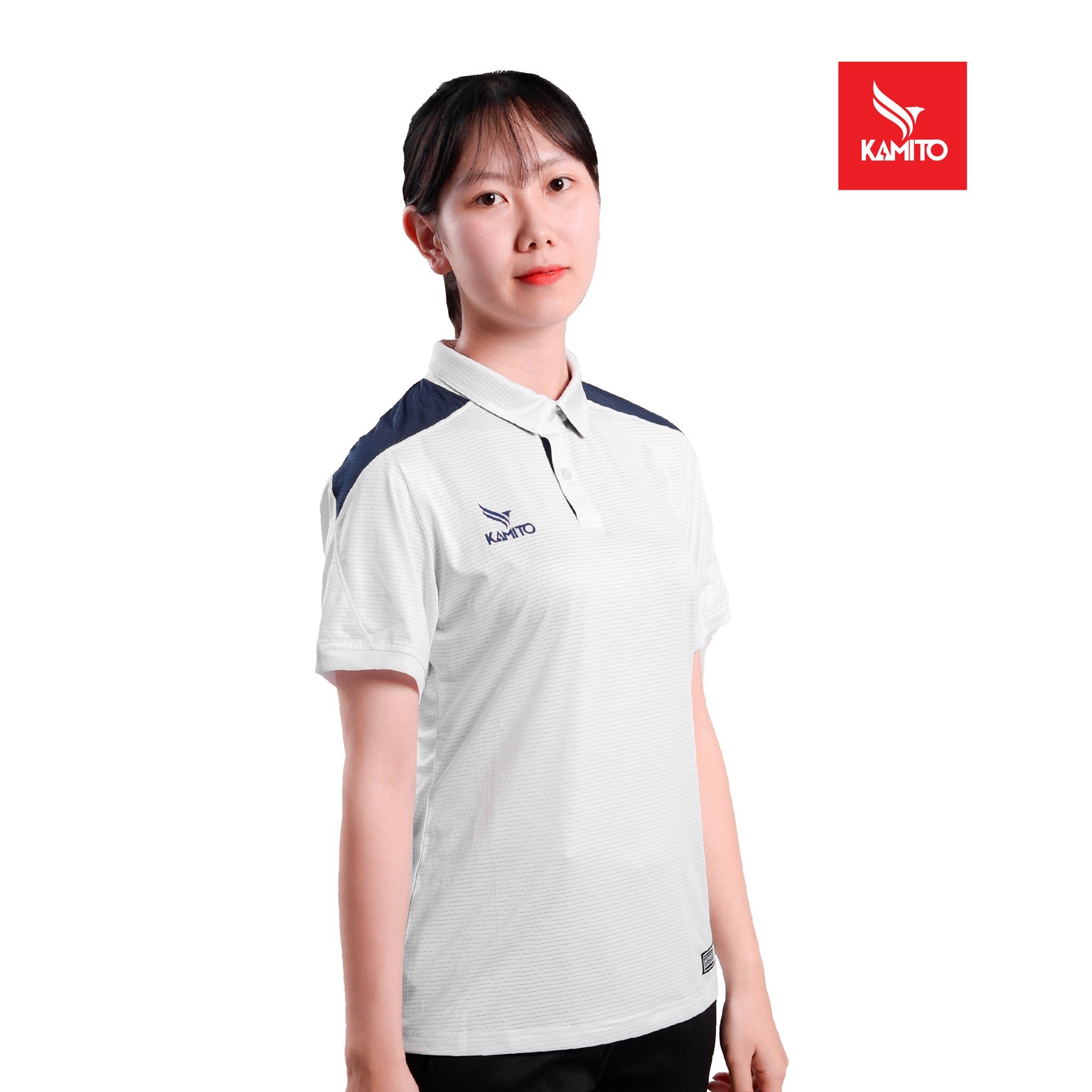 ÁO THỂ THAO POLO NỮ PHỐI VAI KAMITO - KAMAP2103
