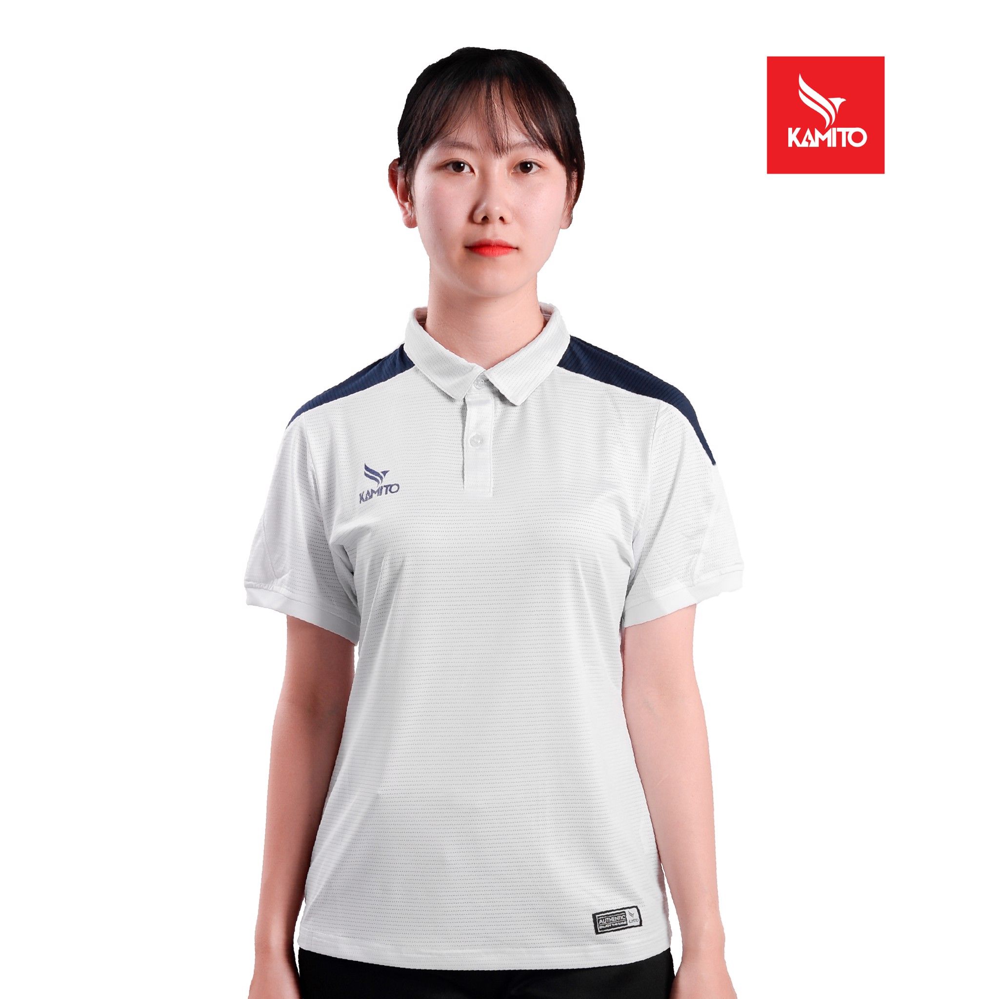 ÁO THỂ THAO POLO NỮ PHỐI VAI KAMITO - KAMAP2103