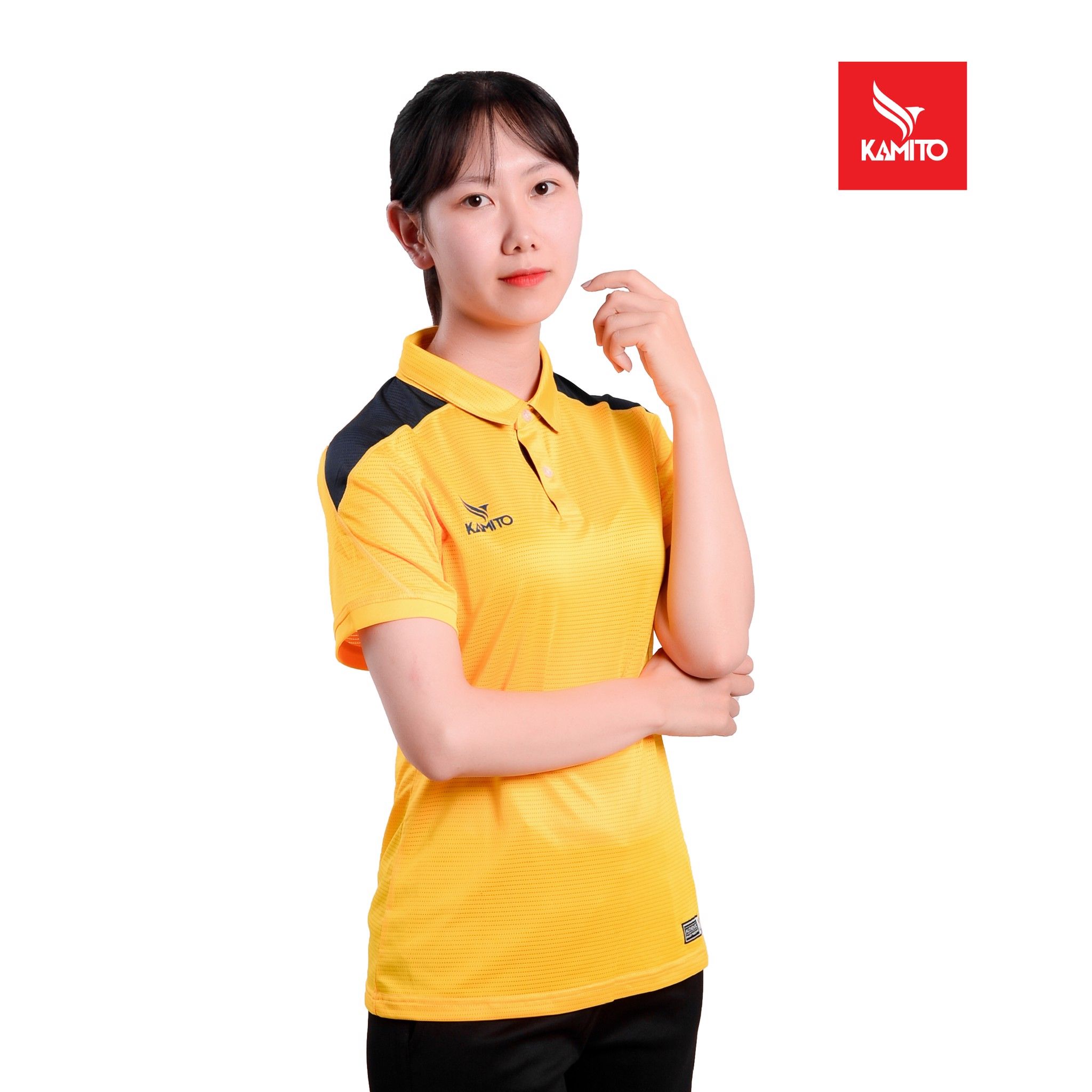 ÁO THỂ THAO POLO NỮ PHỐI VAI KAMITO - KAMAP2103
