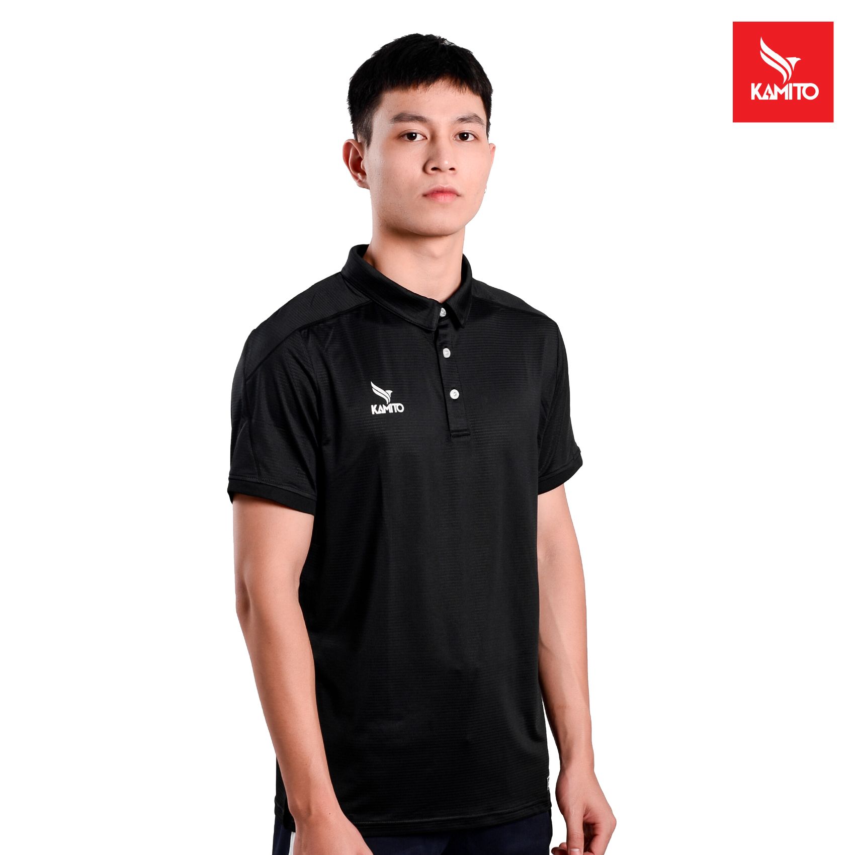 ÁO THỂ THAO POLO NAM PHỐI VAI KMAP2103 KAMITO