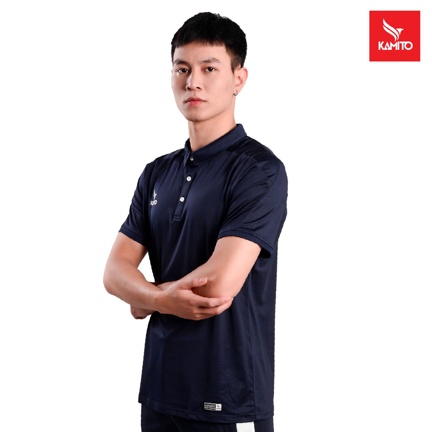 ÁO THỂ THAO POLO NAM PHỐI VAI KMAP2103 KAMITO