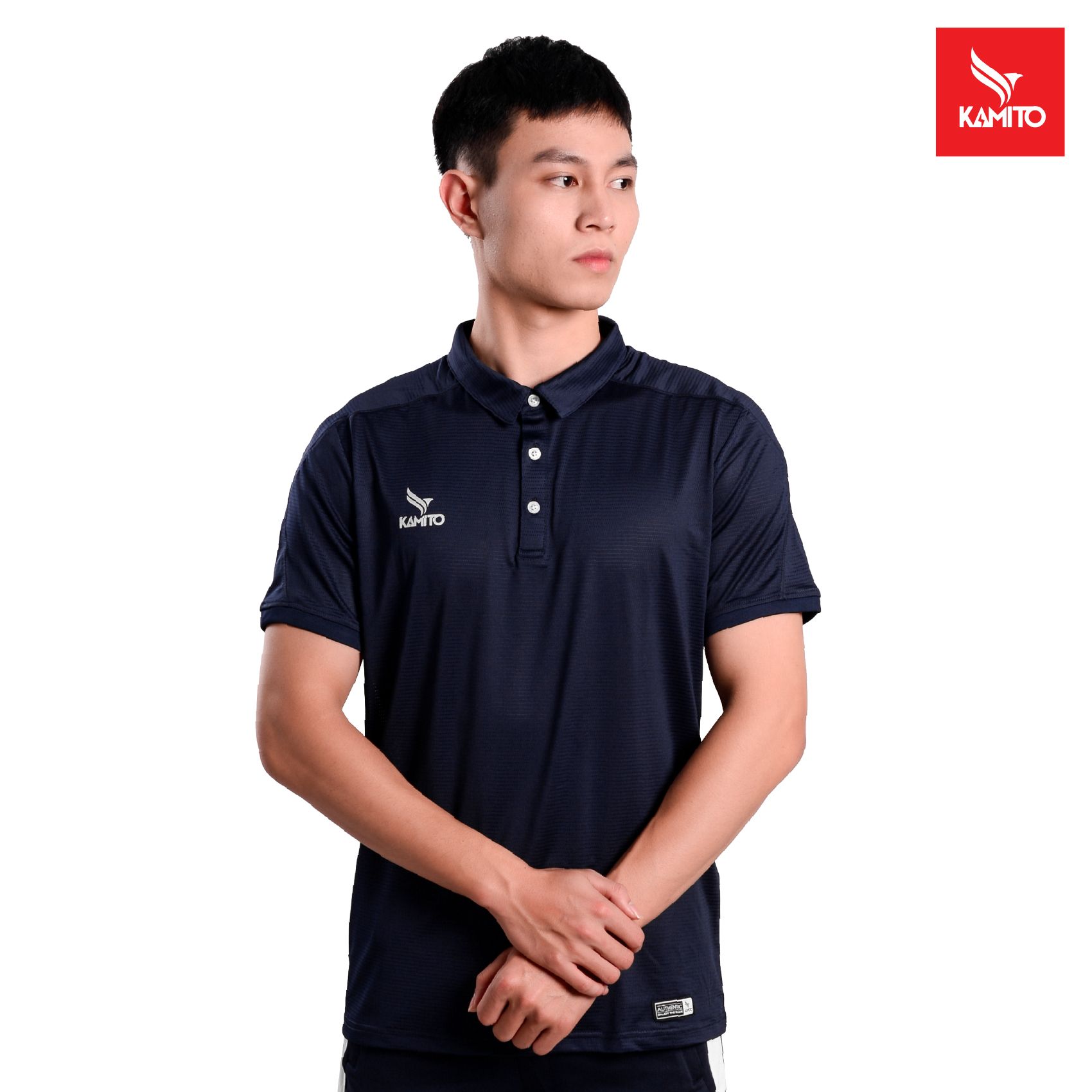 ÁO THỂ THAO POLO NAM PHỐI VAI KMAP2103 KAMITO