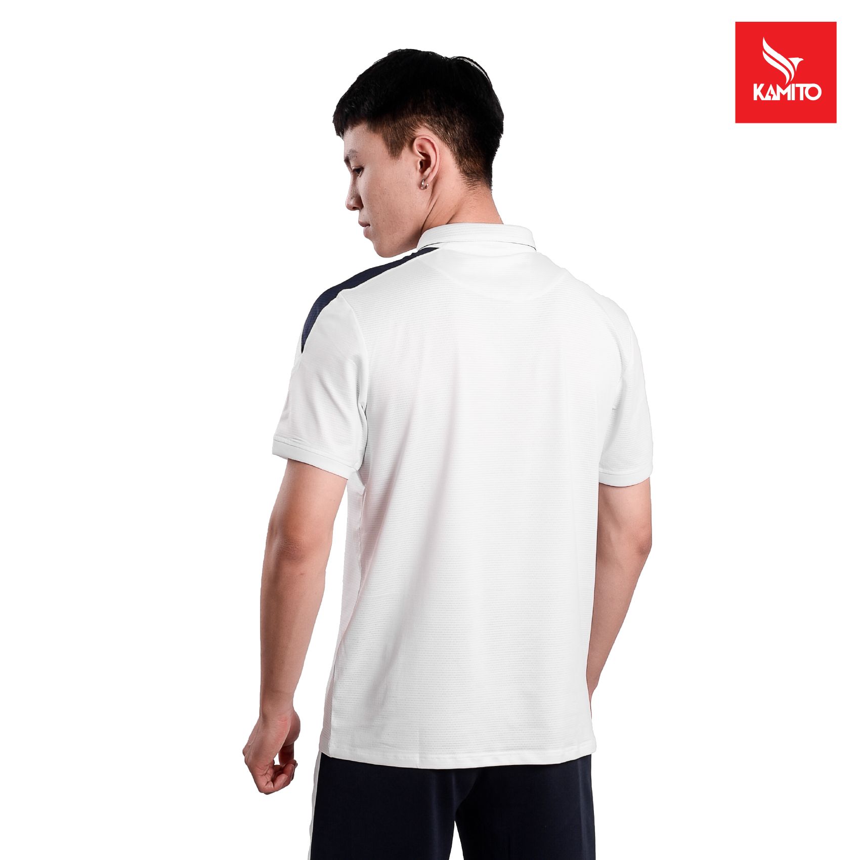 ÁO THỂ THAO POLO NAM PHỐI VAI KMAP2103 KAMITO