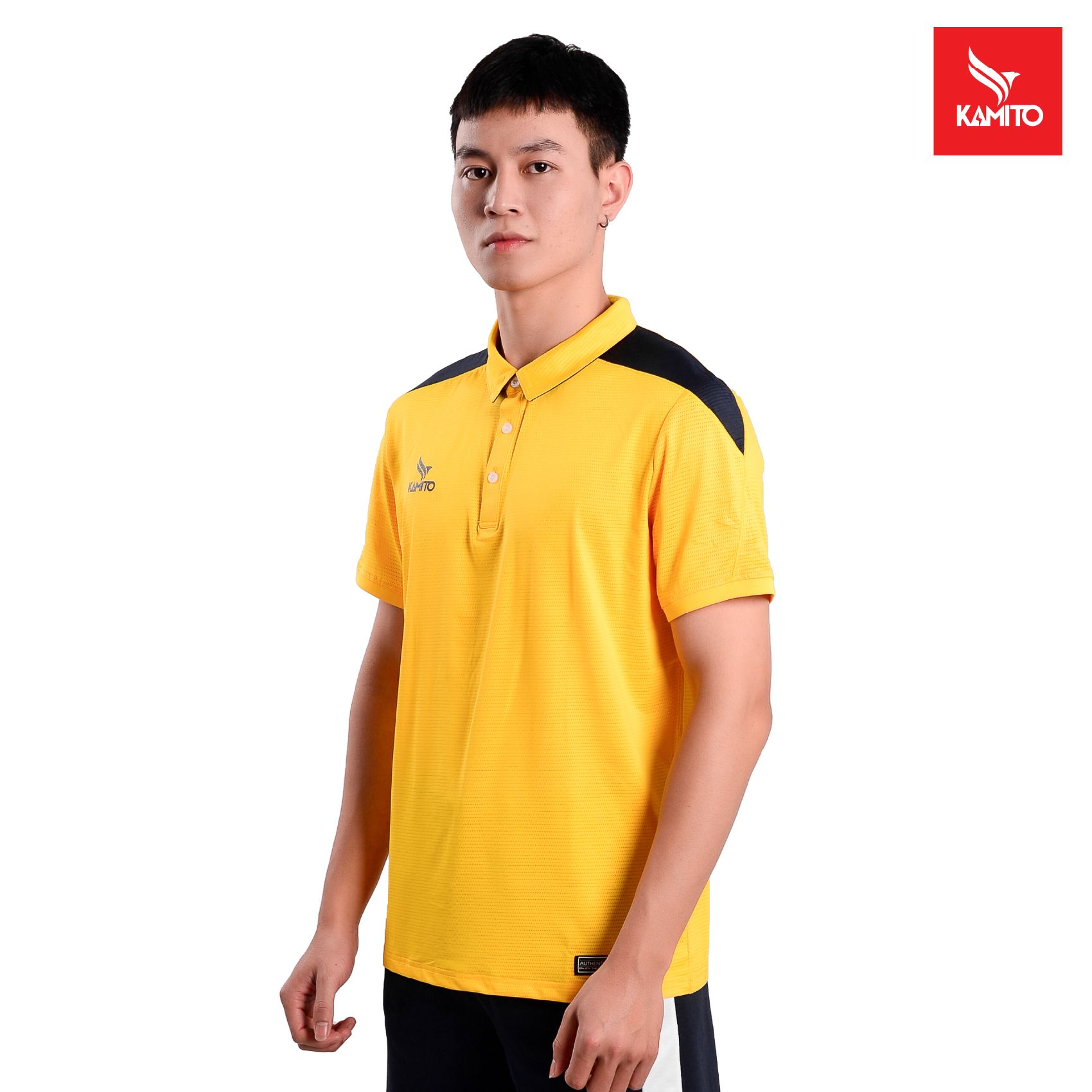 ÁO THỂ THAO POLO NAM PHỐI VAI KMAP2103 KAMITO